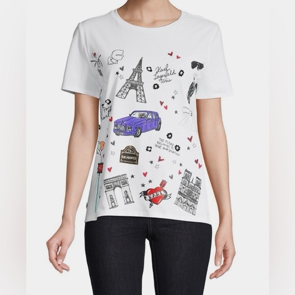 KARL LAGERFELD PARIS Everything Tee T-Shirt